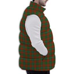 Tartan Puffer Vest Winter White Duck Down Vest Sleeveless