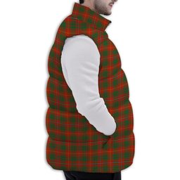Tartan Puffer Vest Winter White Duck Down Vest Sleeveless