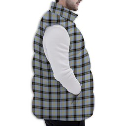 Tartan Puffer Vest Winter White Duck Down Vest Sleeveless
