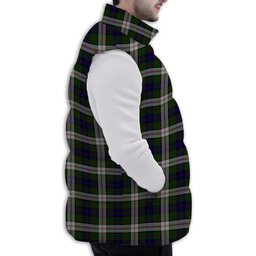 Tartan Puffer Vest Winter White Duck Down Vest Sleeveless