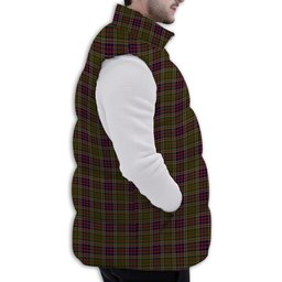 Tartan Puffer Vest Winter White Duck Down Vest Sleeveless