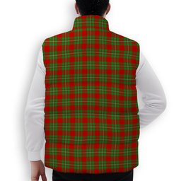 ScotsTee Shop Scottish Callander Crest Tartan Puffer Vest Winter White Duck Down Vest Sleeveless