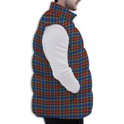 Tartan Puffer Vest Winter White Duck Down Vest Sleeveless