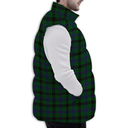 Tartan Puffer Vest Winter White Duck Down Vest Sleeveless
