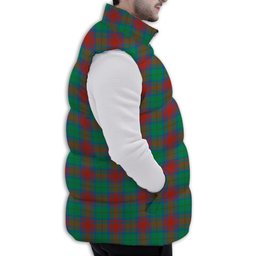 Tartan Puffer Vest Winter White Duck Down Vest Sleeveless