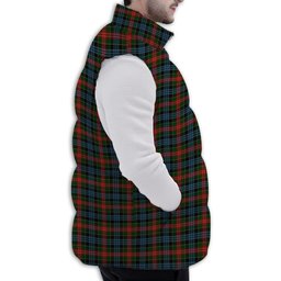 Tartan Puffer Vest Winter White Duck Down Vest Sleeveless