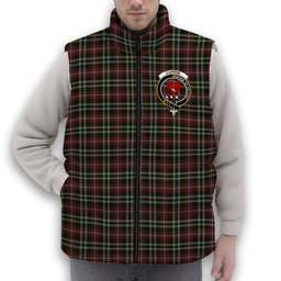 ScotsTee Shop Scottish Currie of Arran Crest Tartan Puffer Vest Winter White Duck Down Vest Sleeveless