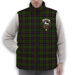 ScotsTee Shop Scottish Cochrane Crest Tartan Puffer Vest Winter White Duck Down Vest Sleeveless