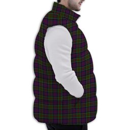 Tartan Puffer Vest Winter White Duck Down Vest Sleeveless