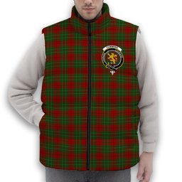 ScotsTee Shop Scottish Cumming 1850 2 Crest Tartan Puffer Vest Winter White Duck Down Vest Sleeveless