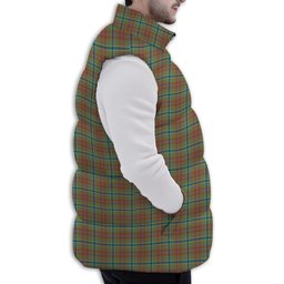 Tartan Puffer Vest Winter White Duck Down Vest Sleeveless