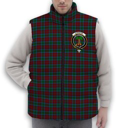 ScotsTee Shop Scottish Christie, Keith & Family Crest Tartan Puffer Vest Winter White Duck Down Vest Sleeveless