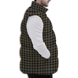 Tartan Puffer Vest Winter White Duck Down Vest Sleeveless