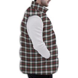 Tartan Puffer Vest Winter White Duck Down Vest Sleeveless