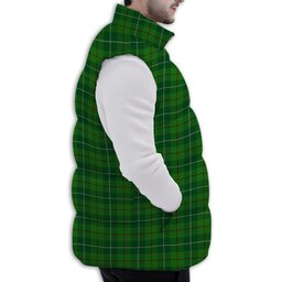 Tartan Puffer Vest Winter White Duck Down Vest Sleeveless