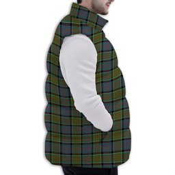 Tartan Puffer Vest Winter White Duck Down Vest Sleeveless