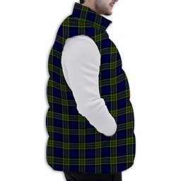 Tartan Puffer Vest Winter White Duck Down Vest Sleeveless