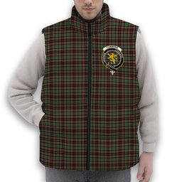 ScotsTee Shop Scottish Cumming Hunting Ancient Crest Tartan Puffer Vest Winter White Duck Down Vest Sleeveless