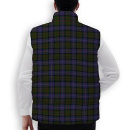 ScotsTee Shop Scottish Cochrane 1984 Crest Tartan Puffer Vest Winter White Duck Down Vest Sleeveless