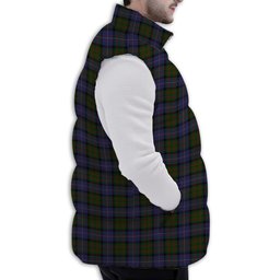 Tartan Puffer Vest Winter White Duck Down Vest Sleeveless