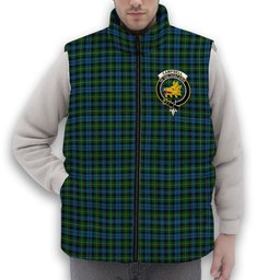 ScotsTee Shop Scottish Campbell of Argyll Ancient Crest Tartan Puffer Vest Winter White Duck Down Vest Sleeveless