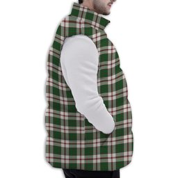 Tartan Puffer Vest Winter White Duck Down Vest Sleeveless