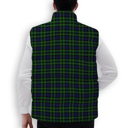 ScotsTee Shop Scottish Campbell of Breadalbane 2 Crest Tartan Puffer Vest Winter White Duck Down Vest Sleeveless