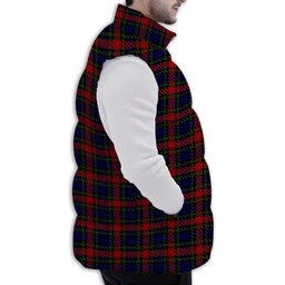 Tartan Puffer Vest Winter White Duck Down Vest Sleeveless