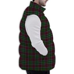 Tartan Puffer Vest Winter White Duck Down Vest Sleeveless