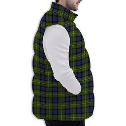 Tartan Puffer Vest Winter White Duck Down Vest Sleeveless