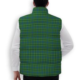 ScotsTee Shop Scottish Duncan Ancient Clan Crest Tartan Puffer Vest Winter White Duck Down Vest Sleeveless