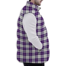Tartan Puffer Vest Winter White Duck Down Vest Sleeveless