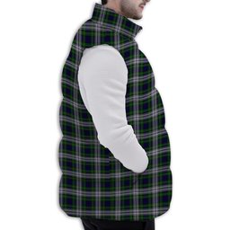 Tartan Puffer Vest Winter White Duck Down Vest Sleeveless