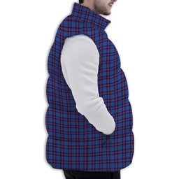 Tartan Puffer Vest Winter White Duck Down Vest Sleeveless
