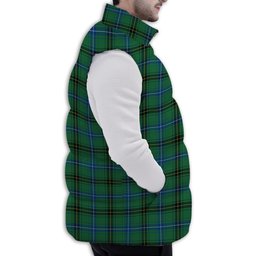 Tartan Puffer Vest Winter White Duck Down Vest Sleeveless