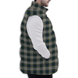 Tartan Puffer Vest Winter White Duck Down Vest Sleeveless