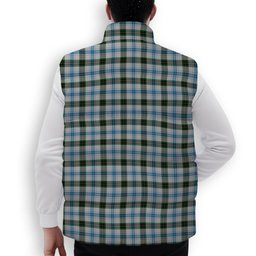 ScotsTee Shop Scottish Henderson Dress 1 Crest Tartan Puffer Vest Winter White Duck Down Vest Sleeveless