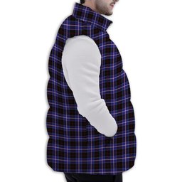 Tartan Puffer Vest Winter White Duck Down Vest Sleeveless