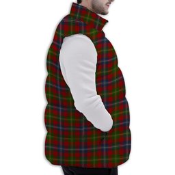 Tartan Puffer Vest Winter White Duck Down Vest Sleeveless