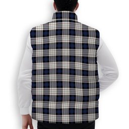 ScotsTee Shop Scottish Ferguson Dress Crest Tartan Puffer Vest Winter White Duck Down Vest Sleeveless