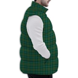 Tartan Puffer Vest Winter White Duck Down Vest Sleeveless