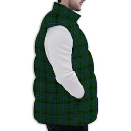 Tartan Puffer Vest Winter White Duck Down Vest Sleeveless