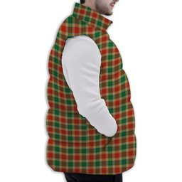 Tartan Puffer Vest Winter White Duck Down Vest Sleeveless