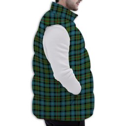 Tartan Puffer Vest Winter White Duck Down Vest Sleeveless