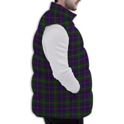 Tartan Puffer Vest Winter White Duck Down Vest Sleeveless