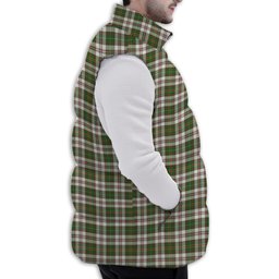 Tartan Puffer Vest Winter White Duck Down Vest Sleeveless