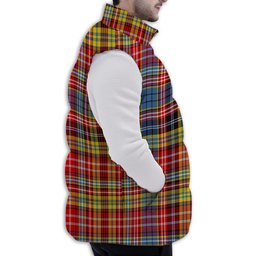 Tartan Puffer Vest Winter White Duck Down Vest Sleeveless
