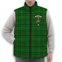ScotsTee Shop Scottish Galloway Crest Tartan Puffer Vest Winter White Duck Down Vest Sleeveless