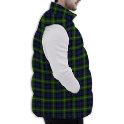 Tartan Puffer Vest Winter White Duck Down Vest Sleeveless
