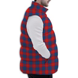 Tartan Puffer Vest Winter White Duck Down Vest Sleeveless